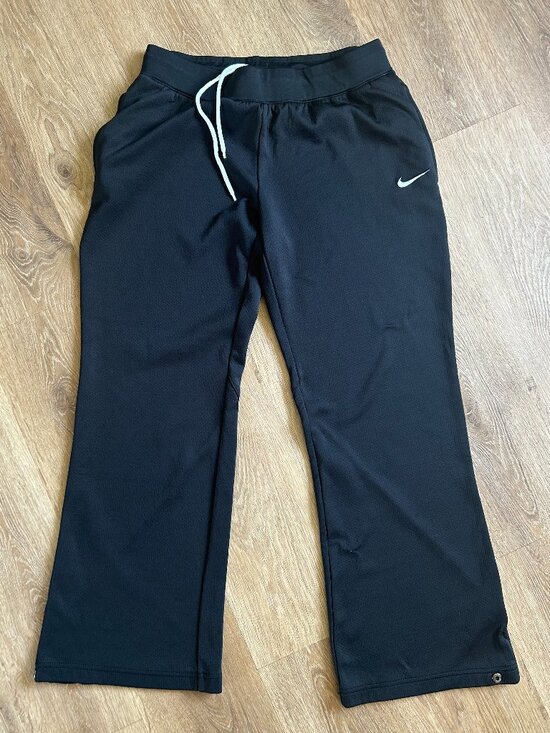 Nike Pants - Nike Team Track Pants Women's Medium Ankle Snaps Breathable Fit Dry Lounge